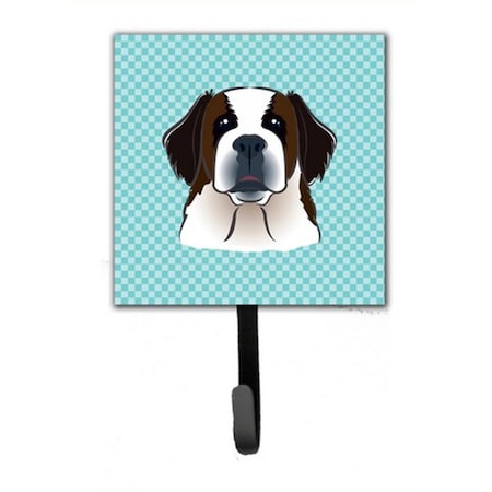 Jensendistributionservices Checkerboard Blue Saint Bernard Leash & Key Holder MI1725058